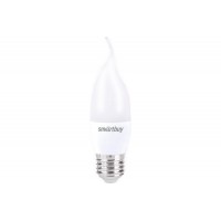 Светодиодная (LED) Свеча на ветру матовая Лампа Smartbuy-C37-9_5W/3000/E27 (SBL-C37Can-9_5-30K-E27)