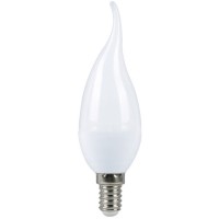 Светодиодная (LED) Свеча на ветру матовая Лампа Smartbuy-C37-12W/4000/E14 (SBL-C37Can-12-40K-E14)