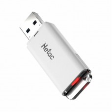 Флеш-накопитель USB 3.0, 16GB, Netac U185 (NT03U185N-016G-30WH) с LED индикатором, белый