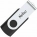 Флеш-накопитель USB, 128GB, поворотная крышка, Netac U505 (NT03U505N-128G-20BK), черный/серебро