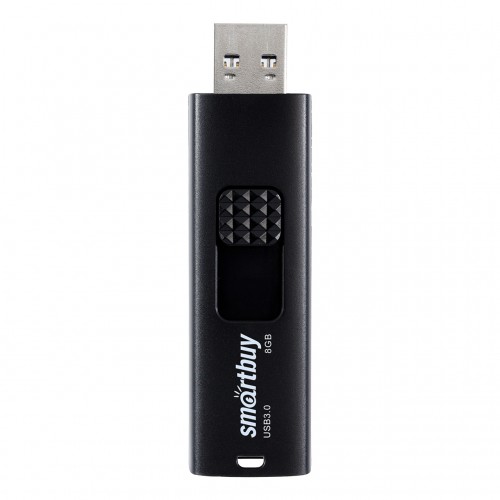 Флеш-накопитель USB 3.0, 8GB, SmartBuy Fashion (SB008GB3FSK), черный