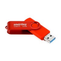 Флеш-накопитель USB 3.0, 32GB, SmartBuy Twist (SB032GB3TWR), красный