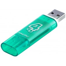 Флеш-накопитель USB 4GB, SmartBuy Glossy (SB4GBGS-G), зеленый