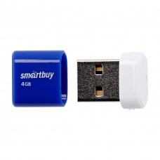 Флеш-накопитель USB 4GB, SmartBuy Lara (SB4GBLara-B), синий