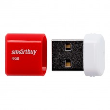 Флеш-накопитель USB 4GB, SmartBuy Lara (SB4GBLara-R), красный