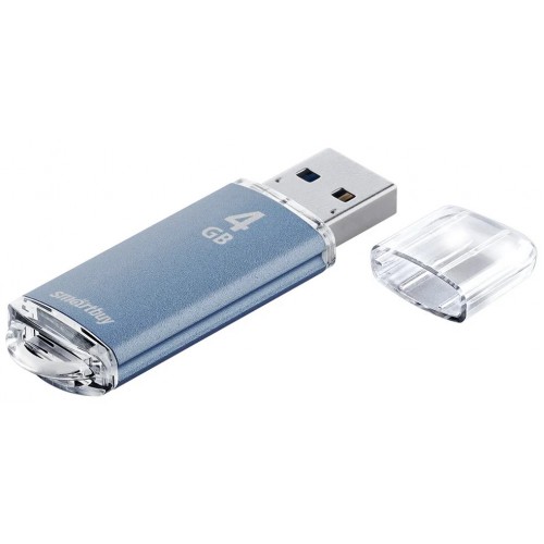 Флеш-накопитель USB 4GB, SmartBuy V-Cut (SB4GBVC-B), синий