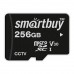 Карта памяти microSDXC 256GB Class 10 U3 V30 для видеонаблюдения, с адаптером SD, Smartbuy (SB256GBSDCCTV)