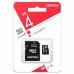 Карта памяти MicroSDHC 4 ГБ Class 4 + SD адаптер, Smartbuy (SB4GBSDCL4-01)