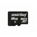 Карта памяти MicroSD 64GB Class 10 + SD адаптер, SmartBuy (SB64GBSDCL10-01LE)