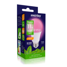 ФИТО светодиодная (LED) Лампа Smartbuy-A60-11W/E27 (SBL-A60-11-fito-E27)