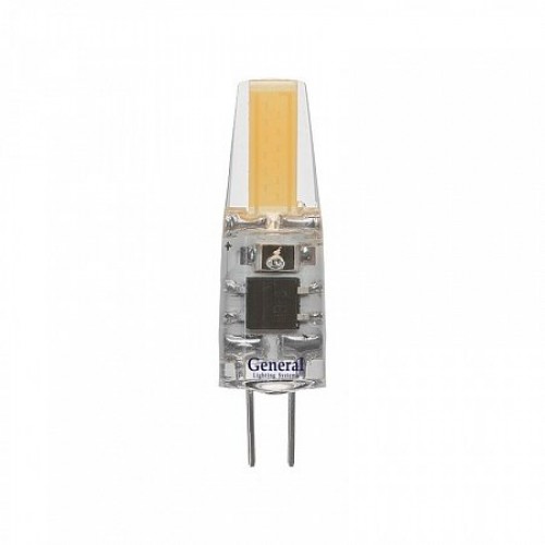 Светодиодная LED Лампа General G4 220V 3W 4500K 4K 37,5x10 COB, силикон BL5