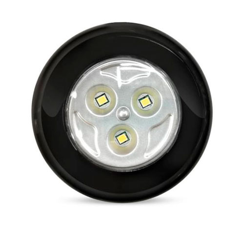 Светодиодный фонарь PUSH LIGHT 3 Вт Smartbuy 3AAA, черный (SBF-133-B)