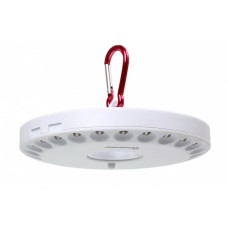 Светодиодный фонарь 24 LED с карабином для подвешивания Smartbuy 4AA, белый (SBF-8253-W) 