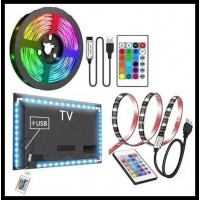 Светодиодная лента для телевизора MaxBoom, YYC-5050rgb-3m, USB, RGB, 3 метра