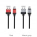 Кабель USB - микро USB Borofone BX28 Dignity, 1.0м, круглый, 3.0A, силикон, цвет: красный