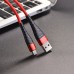 Кабель USB - micro USB, Borofone BX32 Munificent, 1.0м, 5.0 А, круглый, нейлон, цвет: красный 