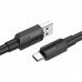 Кабель USB - Type-C, HOCO X84 Solid, 3A, 1 м, черный