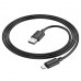 Кабель USB - микро USB, HOCO X88 Gratified, 1.0м, круглый, 2.4A, силикон, цвет: черный