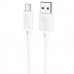 Кабель USB - микро USB, HOCO X88 Gratified, 1.0м, круглый, 2.4A, силикон, цвет: белый 