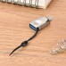 Переходник/Адаптер HOCO UA10 OTG MicroUSB (m) - USB (f), серебряный