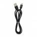 Кабель USB - Type-C, HOCO X14 Times speed, 2.0м, круглый, 3.0A, ткань, цвет: чёрный