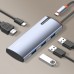 Док-станция 5 в 1, USB-C*1+HDMI*1+USB3.0*3, LDNIO DS-15H (LD_E1570), серый