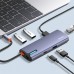 Док-станция 6 в 1, USB-C*1+USB3.0*4+RJ45*1, LDNIO DS-16U (LD_E1572), серый