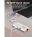 Док-станция 6 в 1, USB-C*1+USB2.0*1+USB3.0*3+RJ45*1, LDNIO Factory DS-26U Outlet (LD_E1573), черный