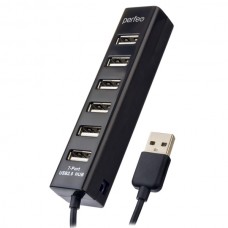 USB - концентратор USB-HUB 7 Port, Perfeo PF-H035 (PF_C3227), черный