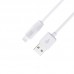 Кабель USB - 8 pin Lightning, HOCO X1 Rapid, 3.0м, круглый, 2.1A, силикон, цвет: белый