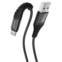 Кабель USB - Type-C HOCO X38 Cool, 3A, 1 м, черный