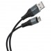 Кабель USB - Type-C HOCO X38 Cool, 3A, 1 м, черный