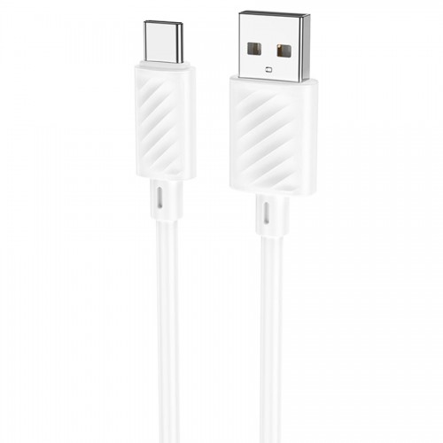 Кабель USB - Type-C, HOCO X88 Gratified, 2.4A, 1 м, белый