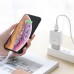 Сетевое зарядное устройство 2хUSB-кабель Lightning 8-pin, HOCO C73A Glorious, 2400mA, цвет: белый