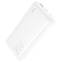 Аккумулятор внешний (Power Bank) HOCO J87A Tacker, 3A, 20000 мА⋅ч, белый