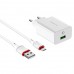 Сетевое зарядное устройство 1xUSB-кабель USB - Micro, BOROFONE BA21A Long journey, 2.4A, быстрая зарядка 3.0, белый