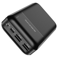 Аккумулятор внешний (Power Bank) Borofone BJ16A Cube, 20000mAh, индикатор, 2.0A, цвет: чёрный