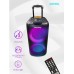 Акустическая система 2.0 W1, 100Вт, BT, MP3, FM, 2 беспр. микроф., ПДУ, LED-свет, Smartbuy