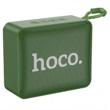 Портативная колонка HOCO, BS51 Gold brick, BT 5.2, TWS, FM, TF, USB цвет: зеленый