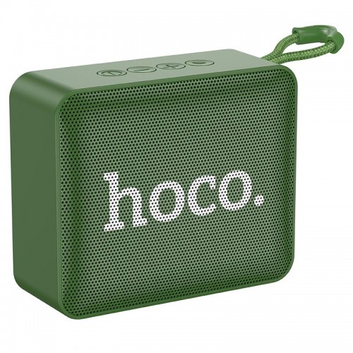 Портативная колонка HOCO, BS51 Gold brick, BT 5.2, TWS, FM, TF, USB цвет: зеленый