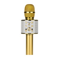 Микрофон динамический, однонаправленный HOCO BK3 Cool sound, пластик, 100-10000Гц, -72 дБ, цвет: золотой