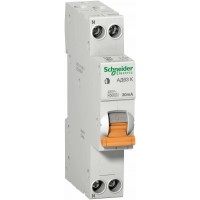 Выключатель автоматический дифференциального тока Schneider Electric Домовой 2P 10А (C) 4.5кА 30мА (AC)