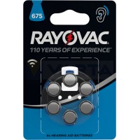 Батарейки для слуховых аппаратов Rayovac Extra 675, модель 675AUX-6XEMF, 6 шт, цена за 1 шт., блистер