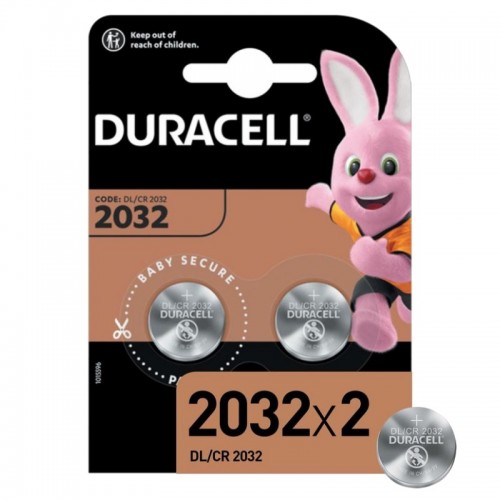 Батарейки Duracell CR2032, 2 шт., цена за 1 шт., отрывной блистер