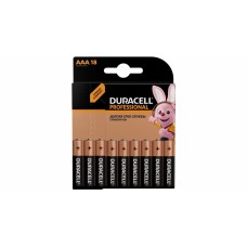 Батарейки алкалиновые DURACELL LR03-BL18 PROFESSIONAL AAA (Б0052252), 18 шт., цена за 1 шт., блистер