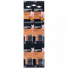 Батарейки алкалиновые Duracell SIMPLY AAA LR03 MN2400, 1.5В, 16шт (4 отрывных блистера по 4 шт), цена за 1 шт.