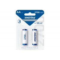 Аккумулятор Ni-Mh, AA/2BL, 2700 mAh, 2 шт, цена за 1 шт., Smartbuy (SBBR-2A02BL2700), блистер