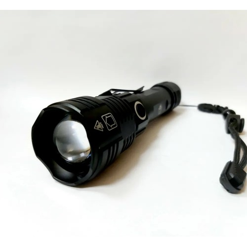 Фонарь ручной 4LED ZOOM (белый+красный+ультрафиолетовый+зеленый), YYC-1818 (YYC-1818-4IN1), черный