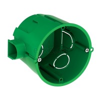 Коробка установочная Schneider Electric зеленая глубиной 60mm диаметр 68mm