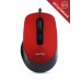 Мышь проводная беззвучная, 4 кнопки, Smartbuy ONE 265-R (SBM-265-R), 800/1200/1600/2400 dpi, красный